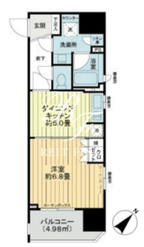 ライオンズアイル赤坂 404 間取り図