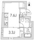 グランデュオ代沢4 101 間取り図