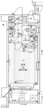レガリス門前仲町パークサイド 501 間取り図