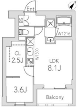 グランデュオ学芸大学2 202 間取り図