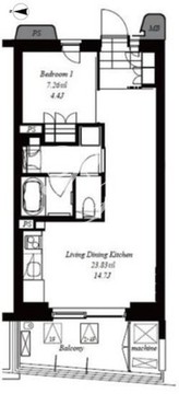 代々木参宮橋テラス 225 間取り図
