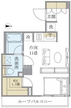 ルフォンプログレ学芸大学 503 間取り図