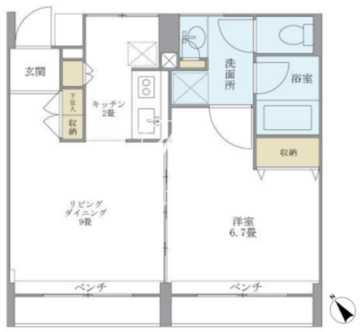 KDXレジデンス自由が丘 311 間取り図