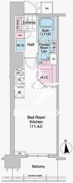 コンフォリア秋葉原イースト 802 間取り図