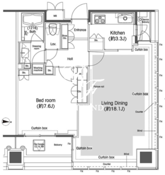 品川グラスレジデンス 1701 間取り図