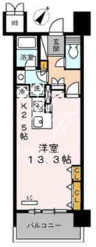 ロイヤルパークス豊洲 625 間取り図