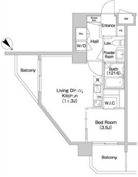 コンフォリア南砂町 801 間取り図