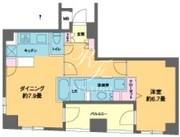 カスタリア新富町3 1202 間取り図