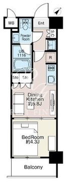 ベルファース大森ノース 405 間取り図