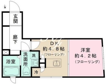 クリアル新宿山吹町 403 間取り図