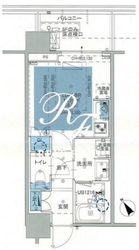 シティタワー新宿 1614 間取り図