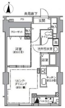 東雲キャナルコートCODAN 11-506 間取り図
