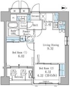 パークアクシス駒込 303 間取り図