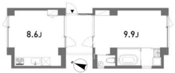 テルレ 303 間取り図