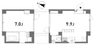 テルレ 401 間取り図