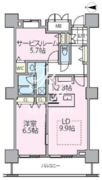 ロイヤルパークスタワー南千住 2003 間取り図