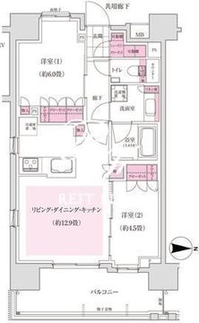 ディームス木場 504 間取り図