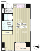 ＬＡ・ＲＥＳ西麻布 902 間取り図