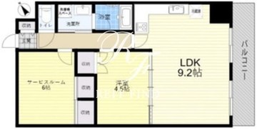 ブレントウッド恵比寿 902 間取り図