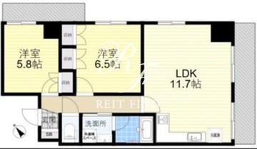 ブレントウッド恵比寿 803 間取り図