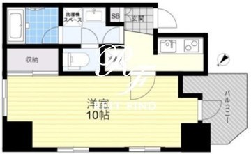 ブレントウッド恵比寿 1202 間取り図