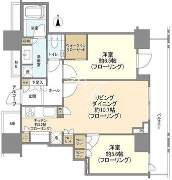 ブランズ麻布狸穴町 617 間取り図