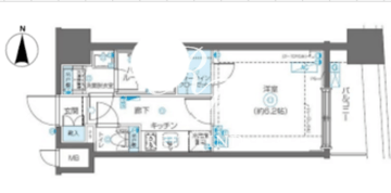 ズーム渋谷富ヶ谷 1202 間取り図