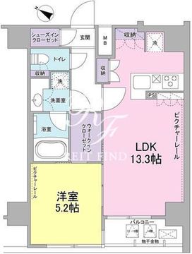 ＳＩＬ西五反田 1301 間取り図