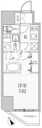 シーズンフラッツ蒲田 1301 間取り図