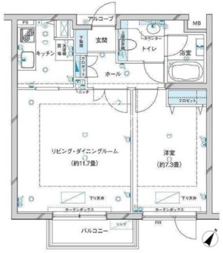 参宮橋マンション 103 間取り図