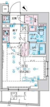 リヴシティ墨田イースト 204 間取り図