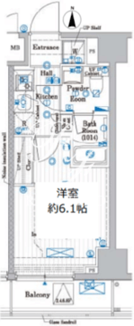 プレール・ドゥーク品川旗の台 903 間取り図