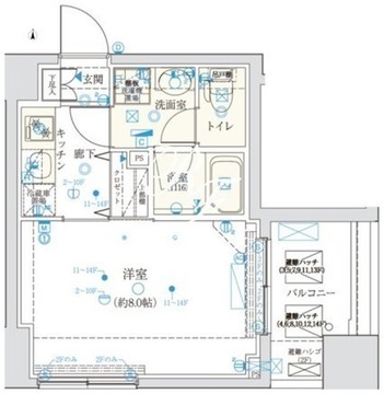 クレイシア門前仲町 1004 間取り図
