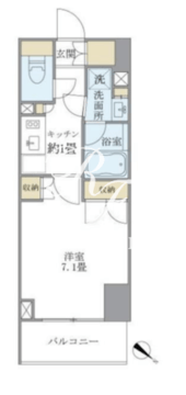プランドール水天宮 1503 間取り図