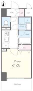 パルボヌール 403 間取り図