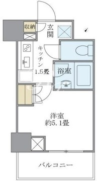 ブリリア日本橋茅場町 605 間取り図