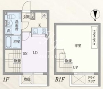 パセオ自由が丘 104 間取り図