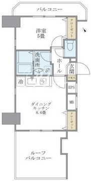 KDXレジデンス元浅草 1201 間取り図