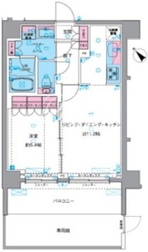 ジェノヴィア南千住6スカイガーデン 102 間取り図
