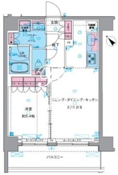ジェノヴィア南千住6スカイガーデン 805 間取り図