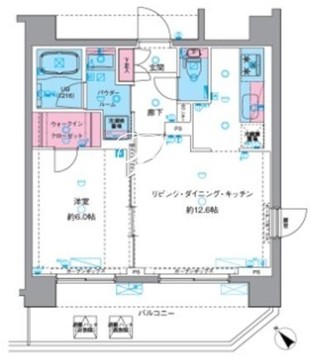 ジェノヴィア南千住6スカイガーデン 504 間取り図