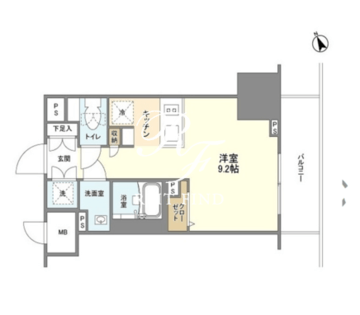 ＢＬＥＳＳ蔵前 313 間取り図