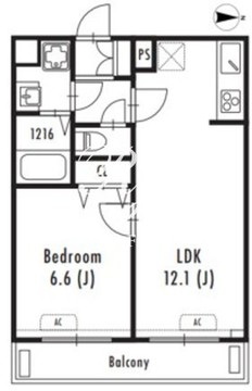 グランパセオ文京小日向 302 間取り図