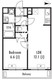 グランパセオ文京小日向 402 間取り図