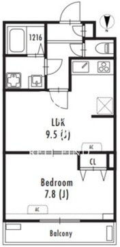 グランパセオ文京小日向 215 間取り図