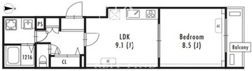 グランパセオ文京小日向 101 間取り図