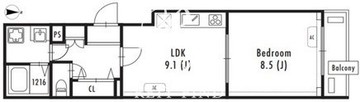 グランパセオ文京小日向 201 間取り図