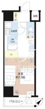 レオーネ東向島駅前 301 間取り図