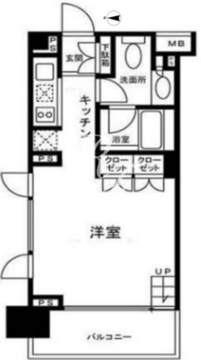 イクサージュ目黒 901 間取り図