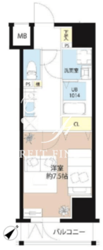 レオーネ東向島駅前 502 間取り図